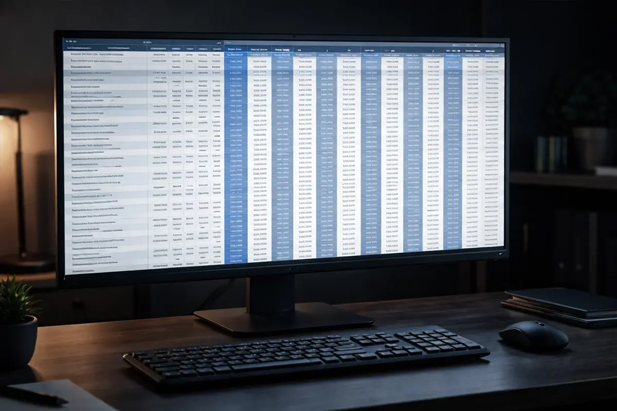 Écran affichant un tableau comparatif de cotes de paris sportifs